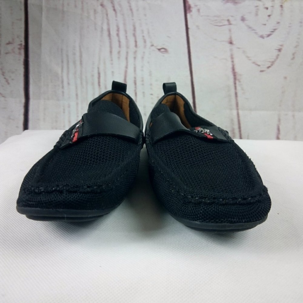 Solo Special Edition Men's Black Faux Leather Slip-On Loafer Shoes - Picture 5 of 12